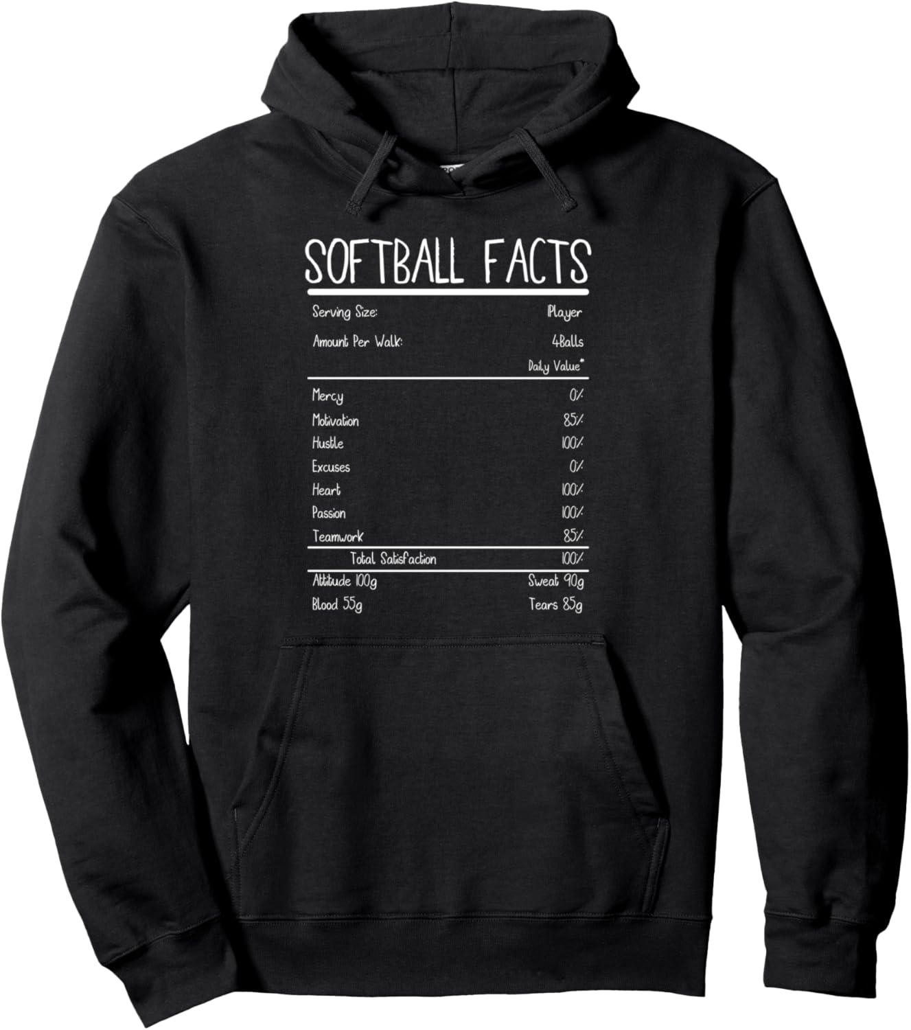 

Толстовка с капюшоном Softball Game Hoodie, черная, с надписью Факт о подаче в софтболе Softball Gift Idea Softball Player Baseball Sports