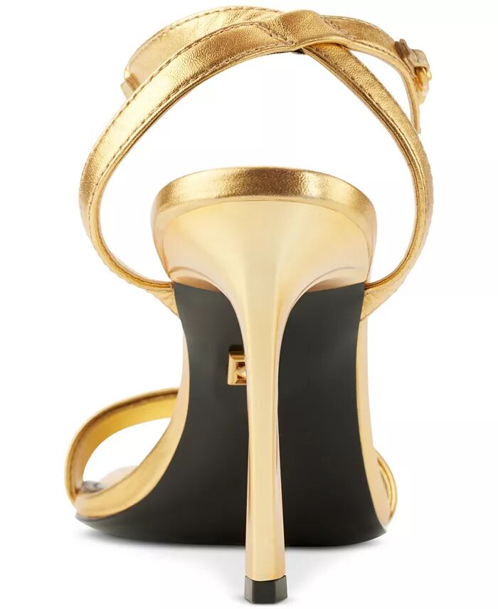 Женские босоножки Corin Chain Strap на высоком каблуке Donna Karan New York, золотой — фото 3