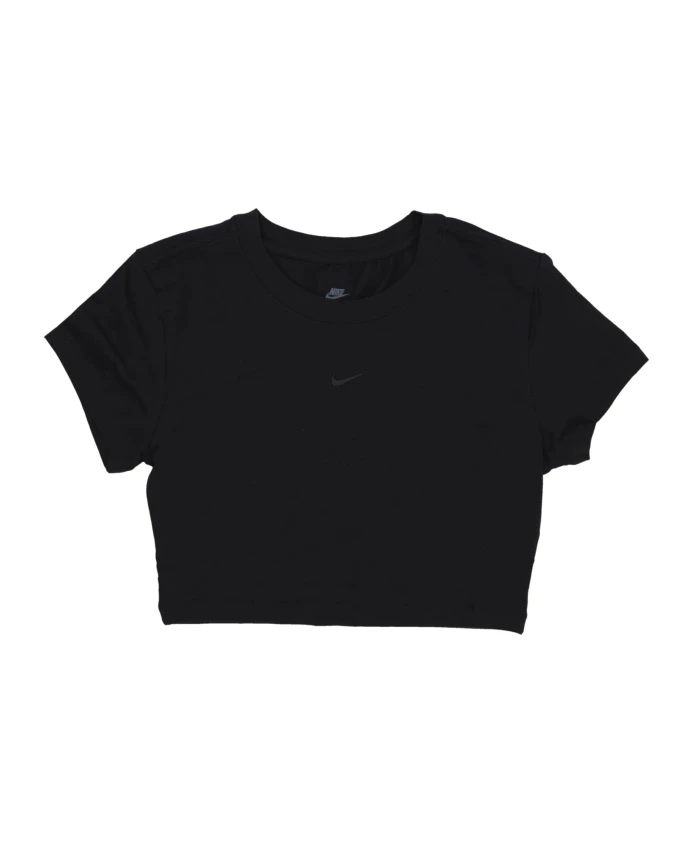 

Спортивный вязаный укороченный топ черного цвета Nike, черный