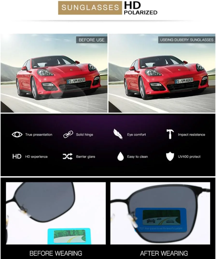 

Поляризованные солнцезащитные очки для мужчин, роскошные металлические солнцезащитные очки в винтажном стиле с защитой от УФ-излучения UV400 TOIPASTN, Jy8204-c5