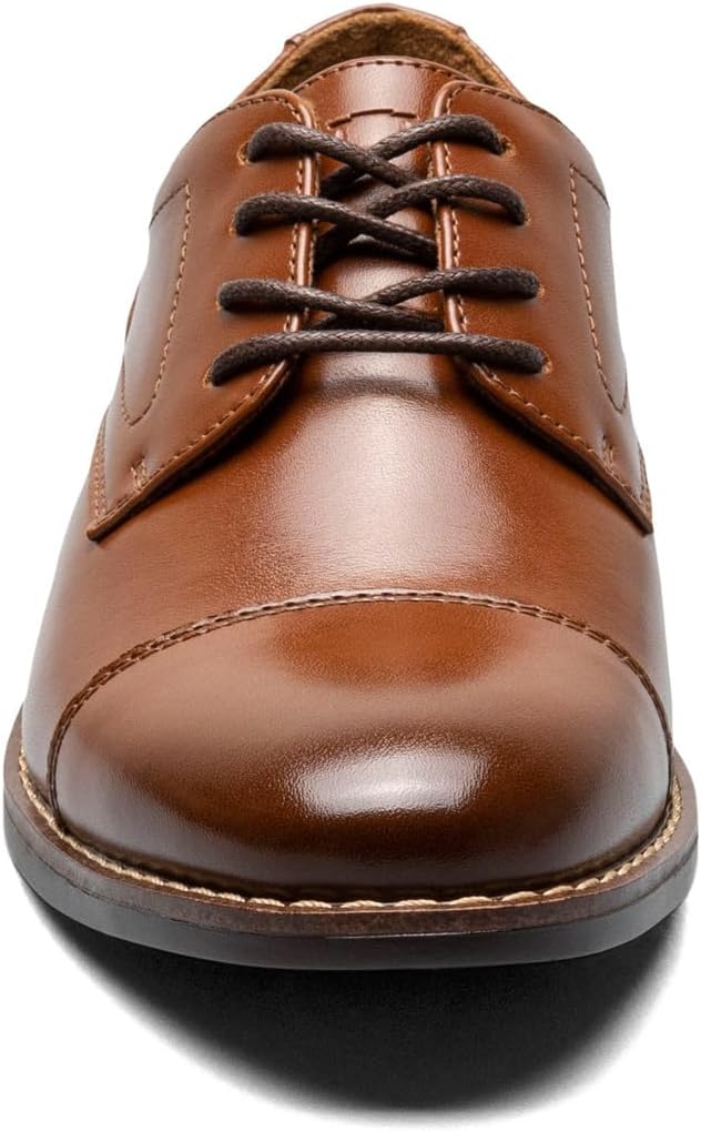 Детские оксфорды Florsheim Boys Rucci Jr. с носком-капtoe (малыш/маленький ребенок/старший ребенок), Cognac — фото 3