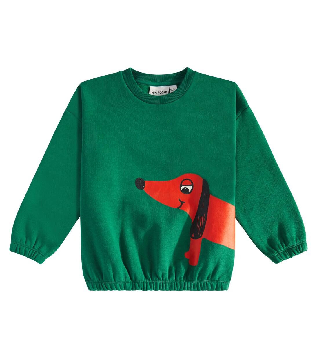 

Толстовка из хлопка с принтом Mini Rodini, зеленый