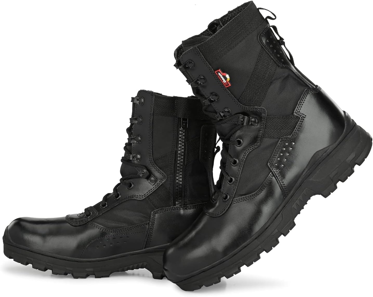 

Ботинки Mikaasa Alpha Aerolite 8.0 из замши с боковой молнией, кожаные армейские и тактические ботинки с боковой молнией, 20 см, легкие и удобные, прочные и дышащие, мотоботинки - бежевые, размер 6 US