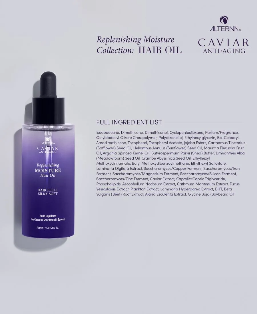 Alterna Увлажняющее масло для волос Caviar Replenishing Moisture Hair Oil, 1,7 унции — фото 3