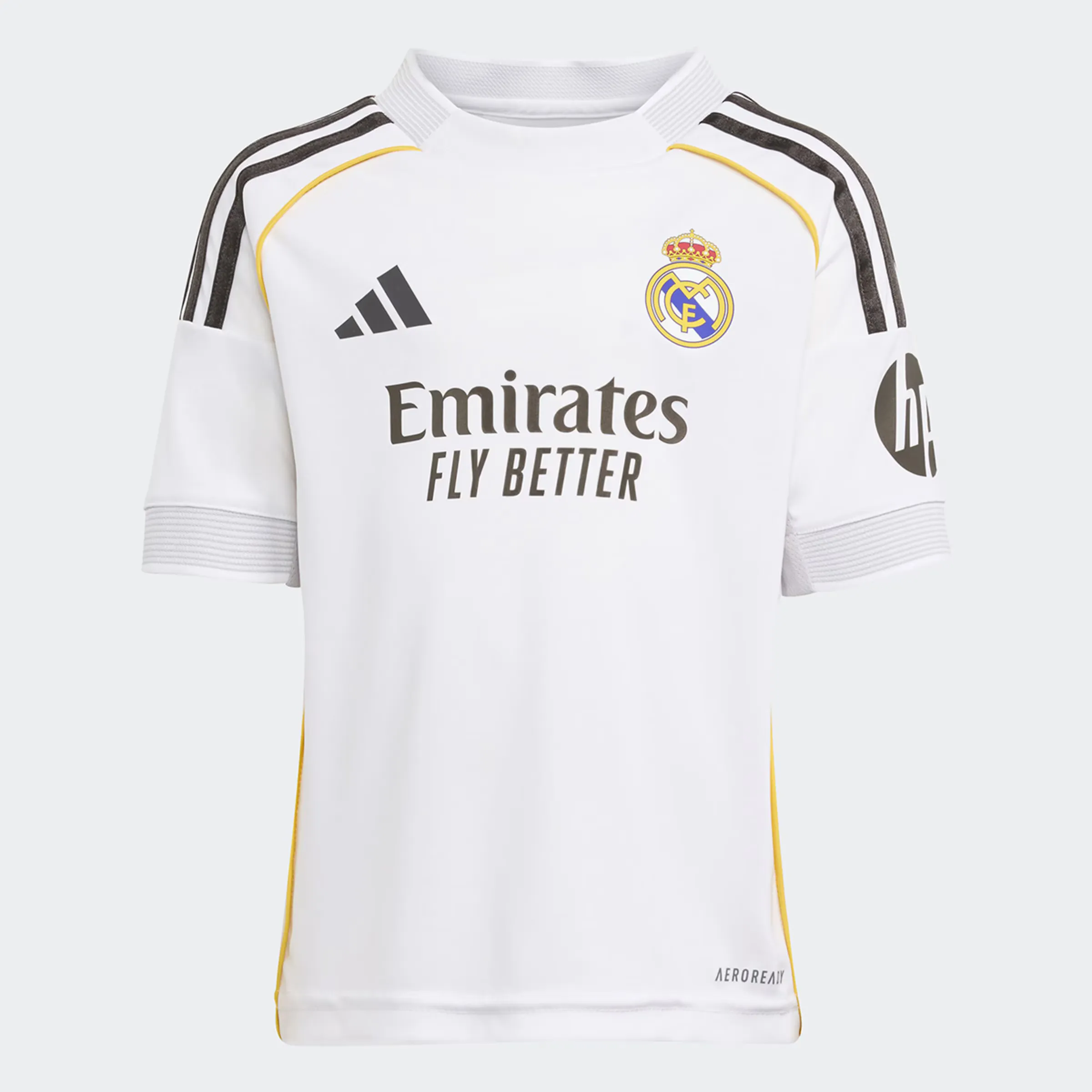 Детский комплект первой формы Real Madrid CF 2025-2026 adidas, белый — фото 3