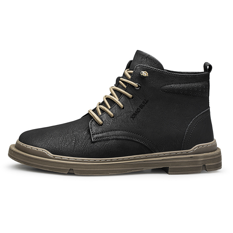 

Короткие мужские ботинки Martin 3 см XIMO BULL, Black