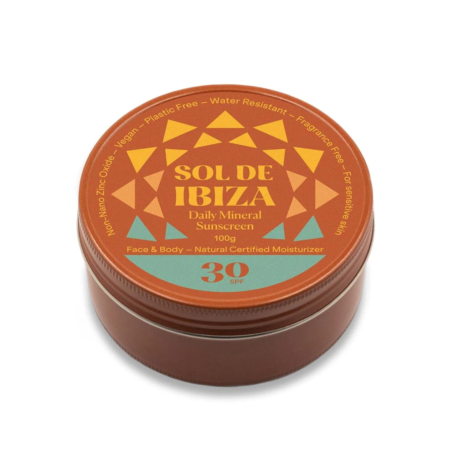 Минеральная солнцезащитная крем SPF30 «Mineral Sun Protection» 100 г от Sol De Ibiza Sol De Ibiza