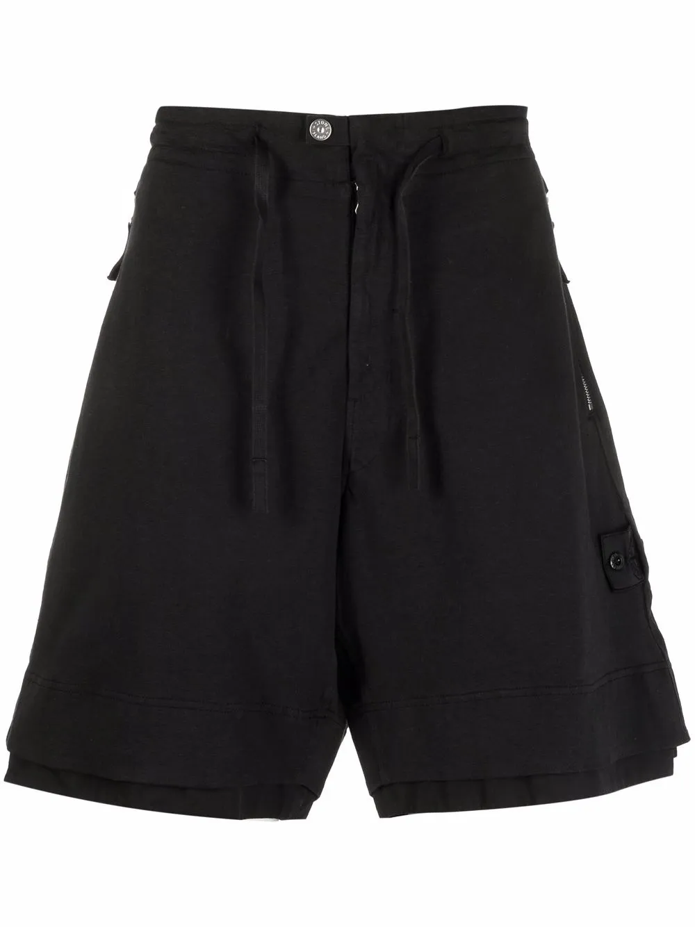 

Шорты-бермуды с нашивкой-логотипом Stone Island Shadow Project, черный