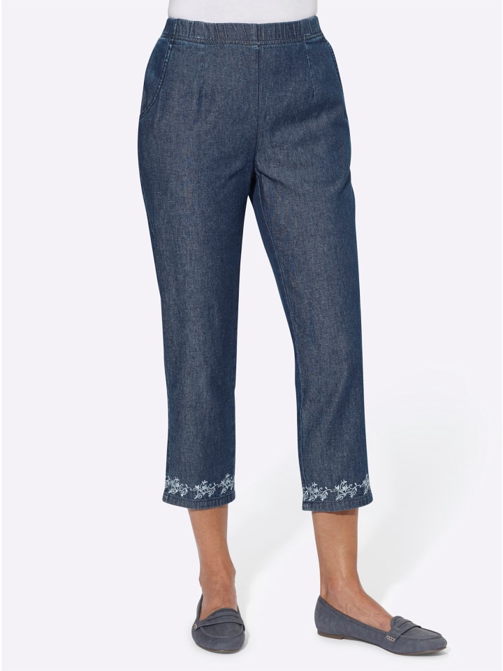 

Джинсы 7/8 цвета сине-каменной стирки WITT WEIDEN