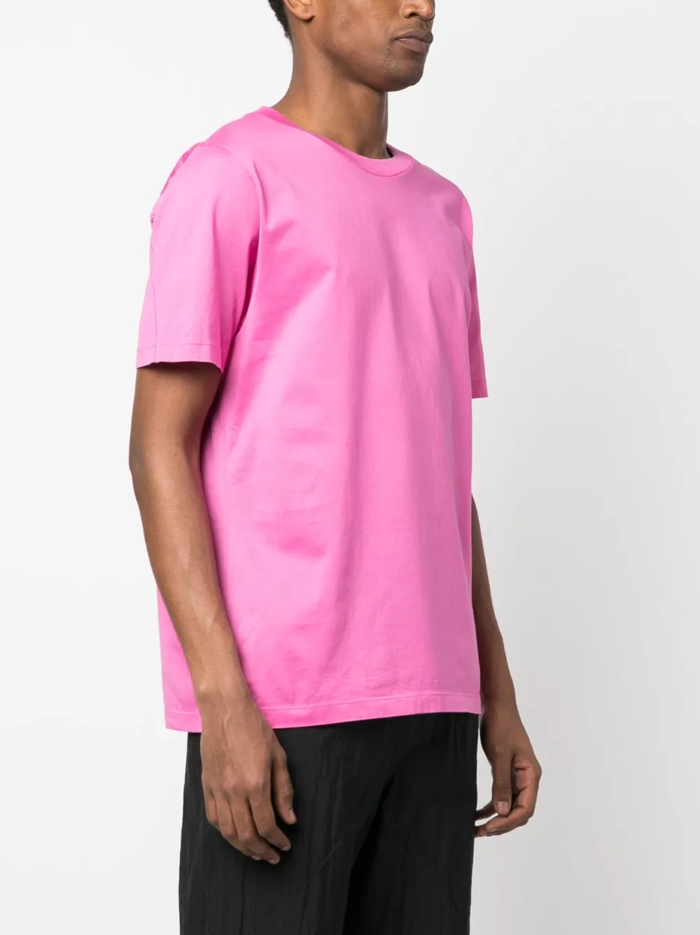 Футболка с графичным принтом Stone Island Shadow Project, розовый — фото 4