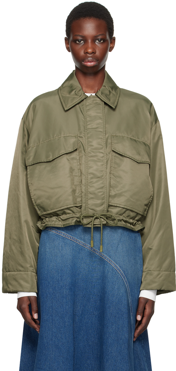 

Зеленая водоотталкивающая двусторонняя куртка-бомбер Weekend Max Mara