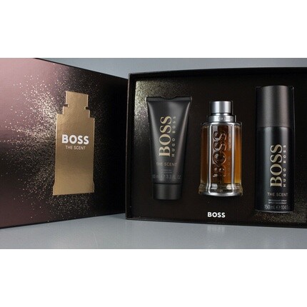 

Hugo Boss The Scent Set Eau de Toilette 100ml Shower Gel 100ml Deospray 150ml, Серый, Hugo Boss The Scent Set Eau de Toilette 100ml Shower Gel 100ml Deospray 150ml