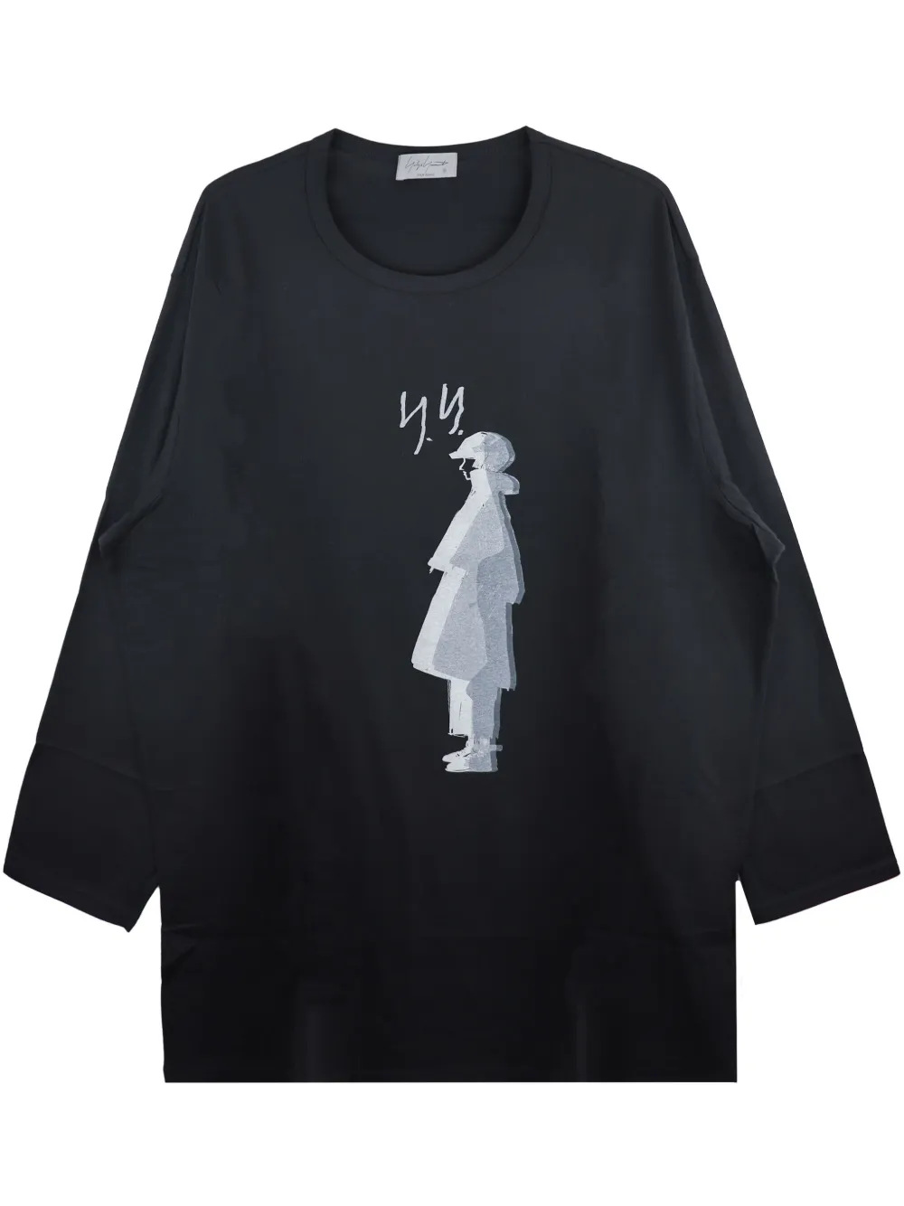 

Футболка с логотипом Yohji Yamamoto, черный