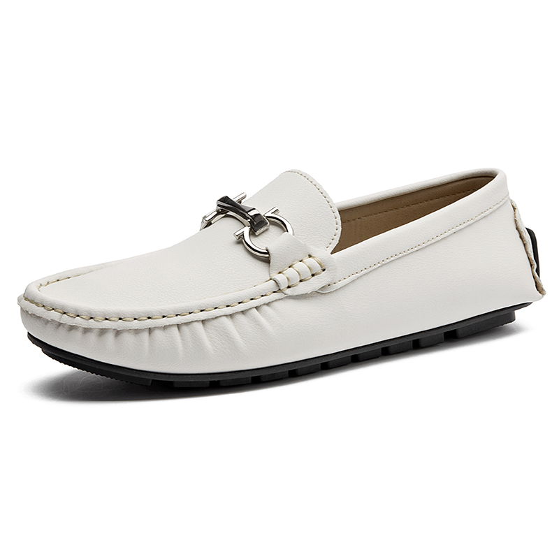 

King Jinmai Белые лоферы мужские, цвет White