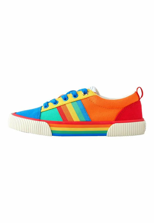 Кроссовки старой модели с цветовыми блоками Little Bird, Bright Rainbow