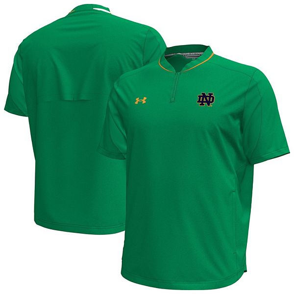

Мужская зеленая куртка Notre Dame Fighting Irish Motivate с молнией на четверть Under Armour