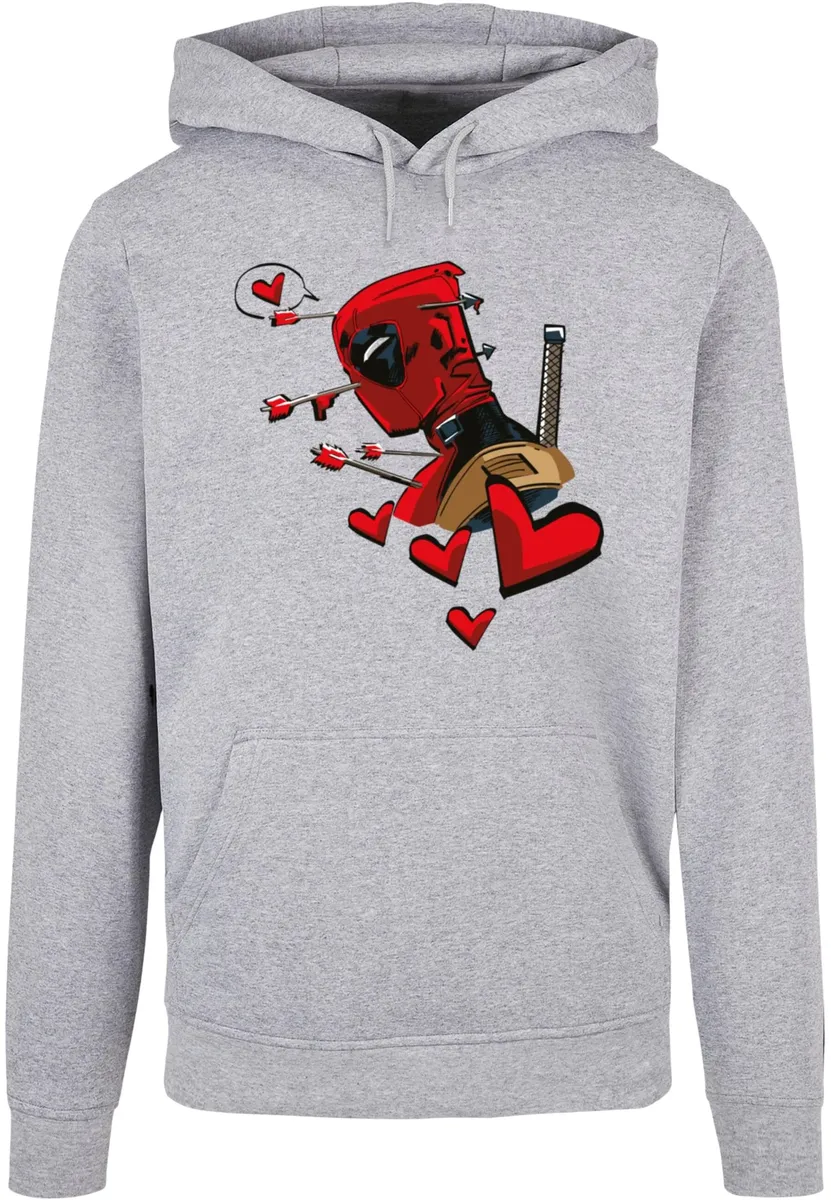 

Толстовка ABSOLUTE CULT с капюшоном "ABSOLUTE CULT Men's Deadpool - Love Arrow Basic Hoody", серый