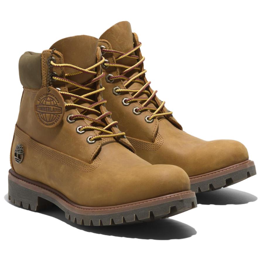 Мужские ботинки Timberland кожаные с амортизацией, коричневый — фото 2