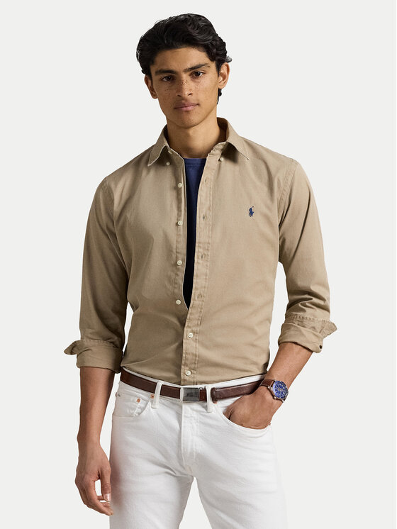 

Рубашка с индивидуальным пошивом 710937993011 Polo Ralph Lauren, бежевый