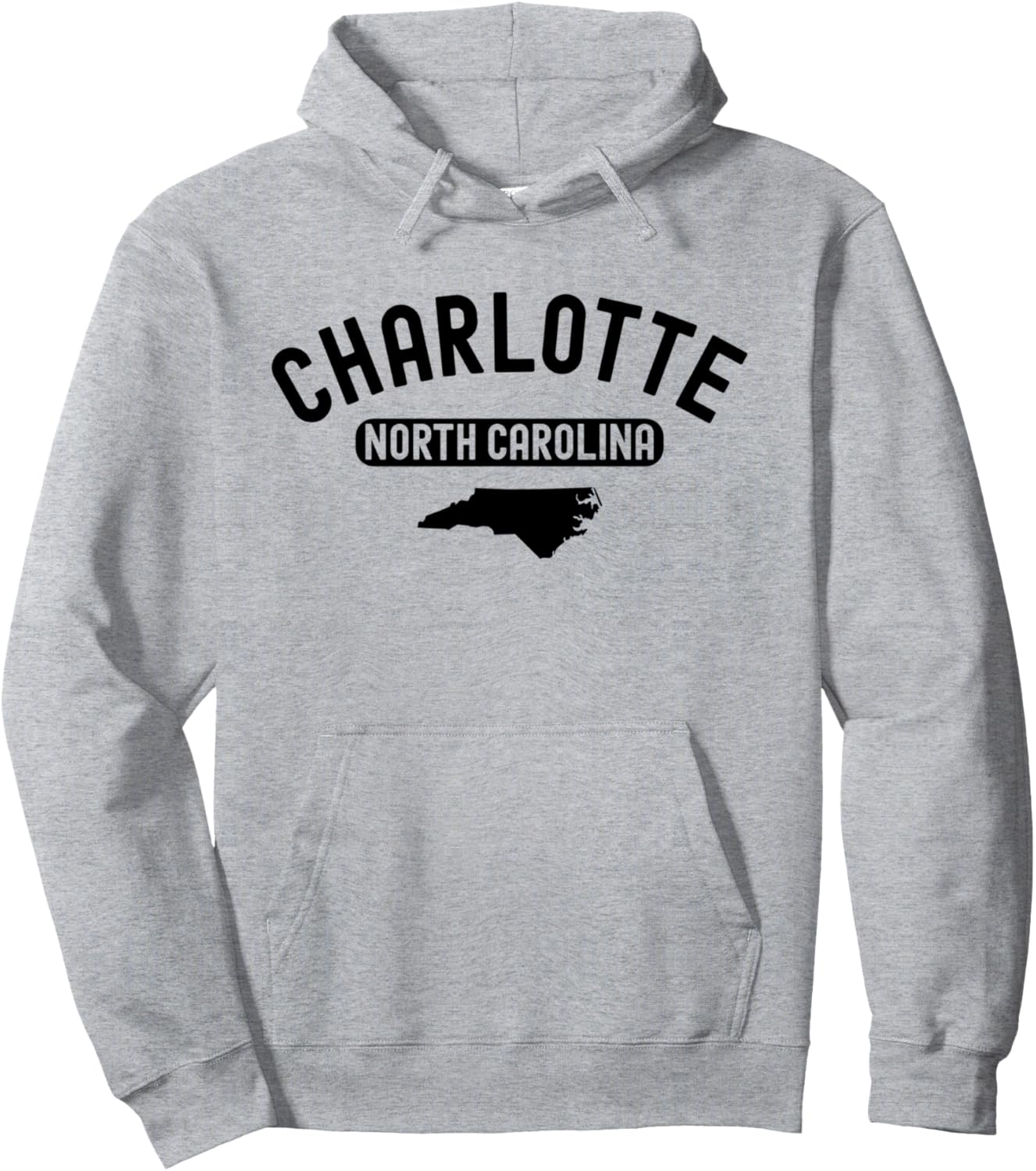 

Шарлотта, Северная Каролина, винтажная ретро-толстовка Raleigh Durham 704 North Carolina Vintage Apparel, серый