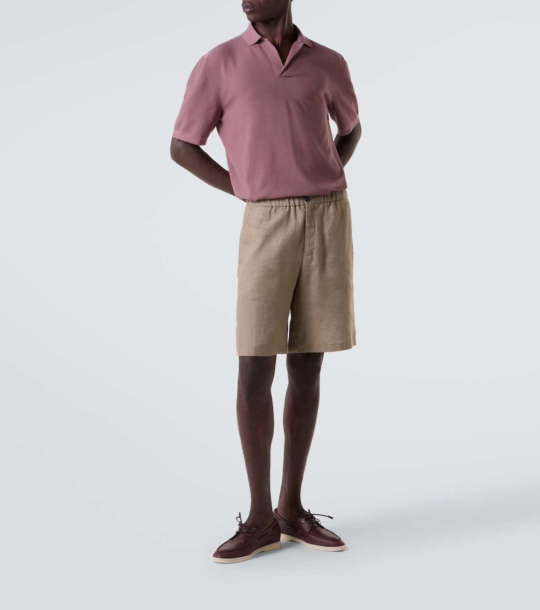 Кожаные лодочные туфли Sea-Sail Walk Loro Piana, Light Chocolate — фото 2