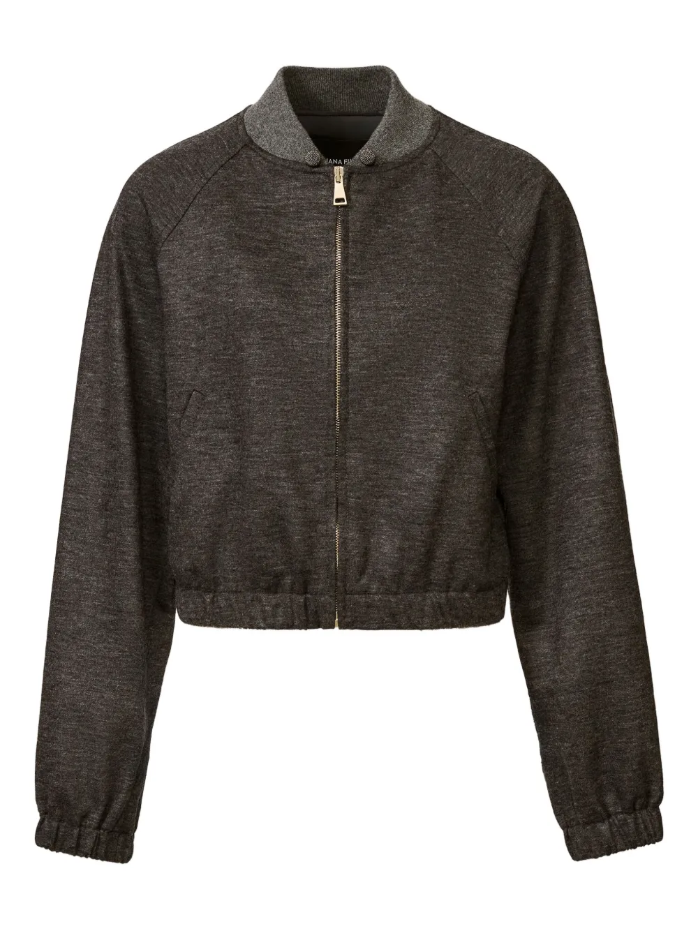 

Укороченный бомбер на молнии Fabiana Filippi, серый