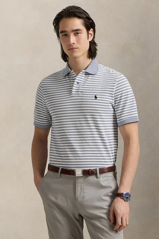 

Хлопковая поло Polo Ralph Lauren, синий