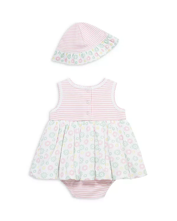 Комплект из боди и шапочки Daisy Fun Popover для малыша. Little Me, Pink — фото 4