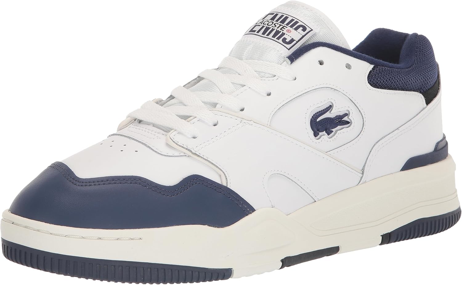 

Lacoste мужские кожаные кроссовки Lineshot Mesh Collar, Wht/Nvy