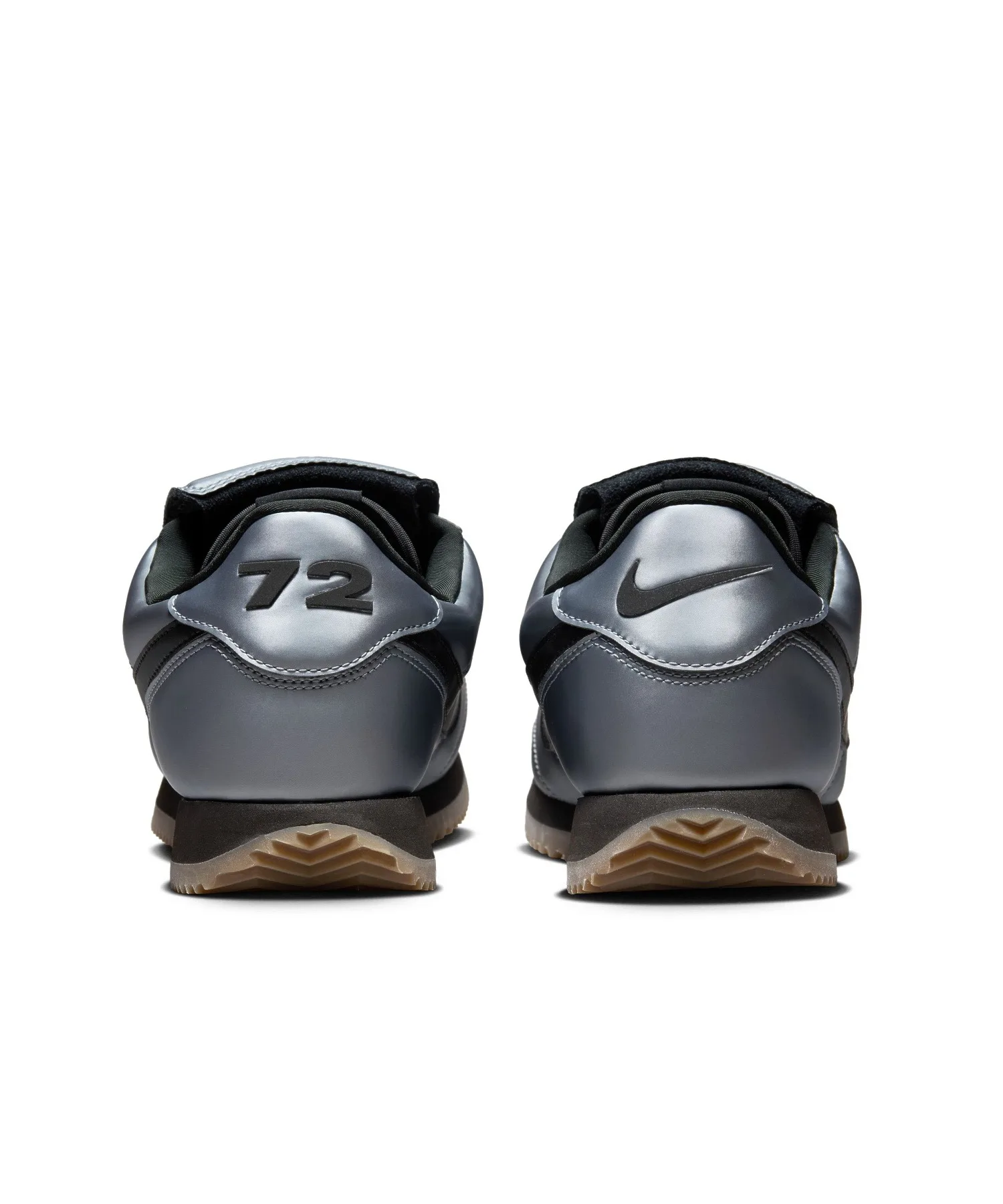 Мужские кроссовки с глянцевым верхом и съёмным языком NIKE CORTEZ SE HQ3490-099 серые — фото 3
