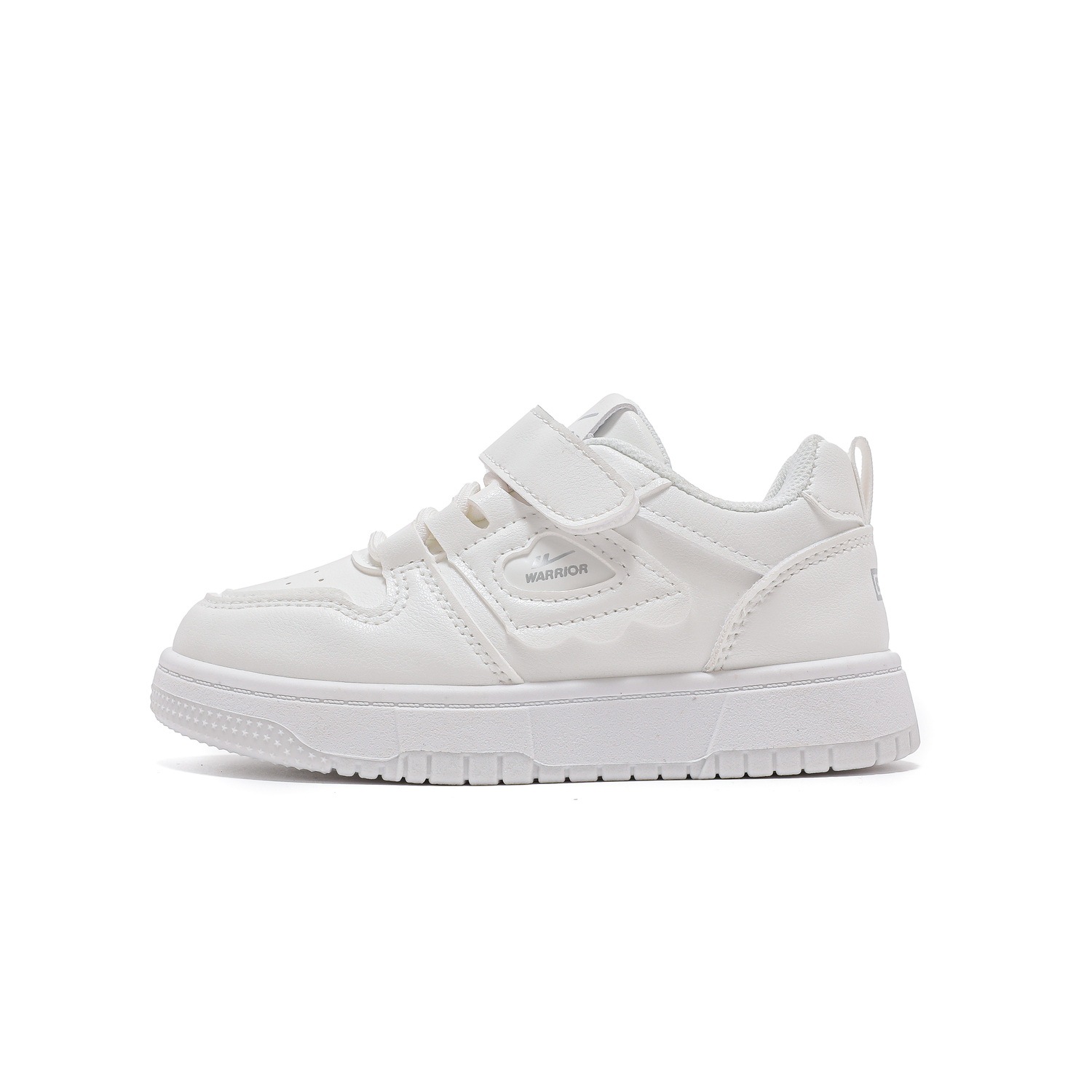 

Детские противоскользящие легкие дышащие кеды для скейтбординга с амортизацией WARRIOR, белый