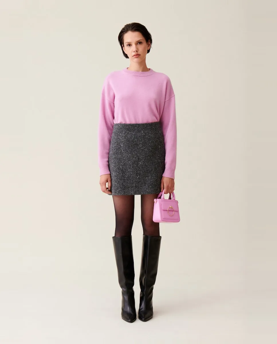 

Юбка из смесовой шерсти Claudie Pierlot, серый