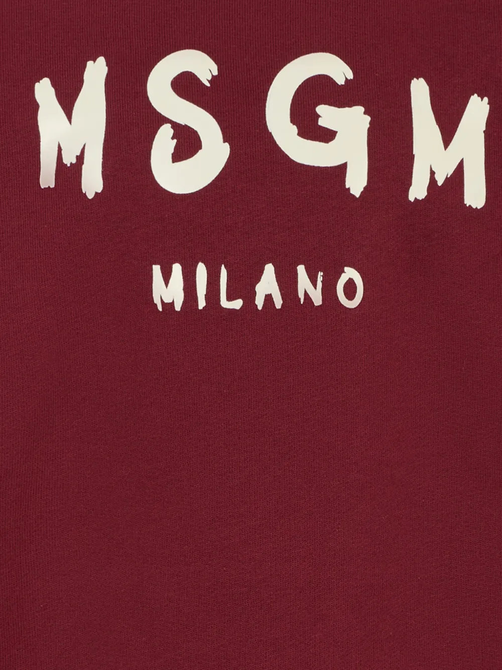 Толстовка с круглым вырезом и принтом логотипа MSGM Kids, красный — фото 3