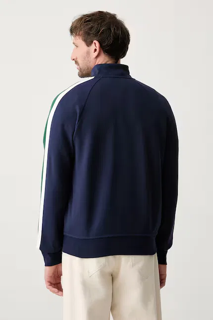 Олимпийка мужская на молнии хлопковая Polo Ralph Lauren, синий — фото 3