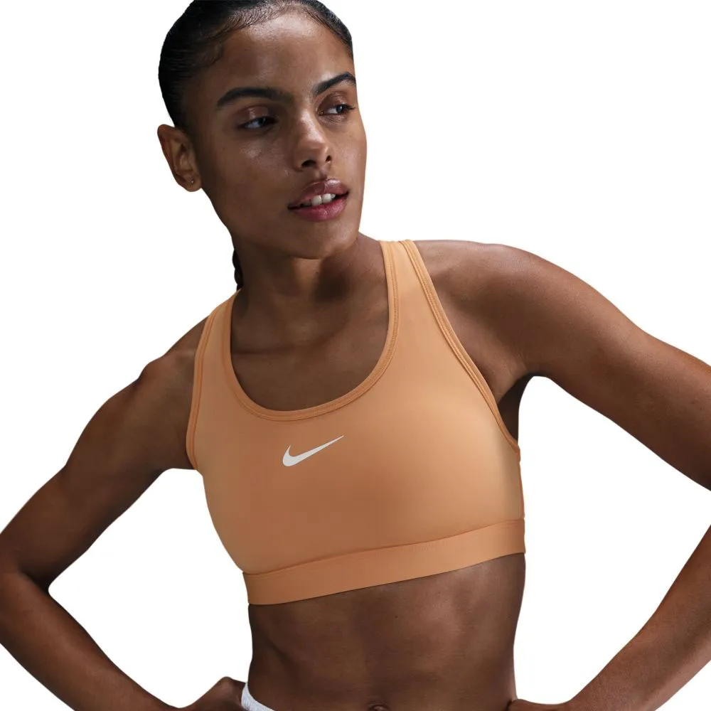 

Спортивный бюстгальтер Nike Swoosh Medium Impact Sports Bra, коричневый