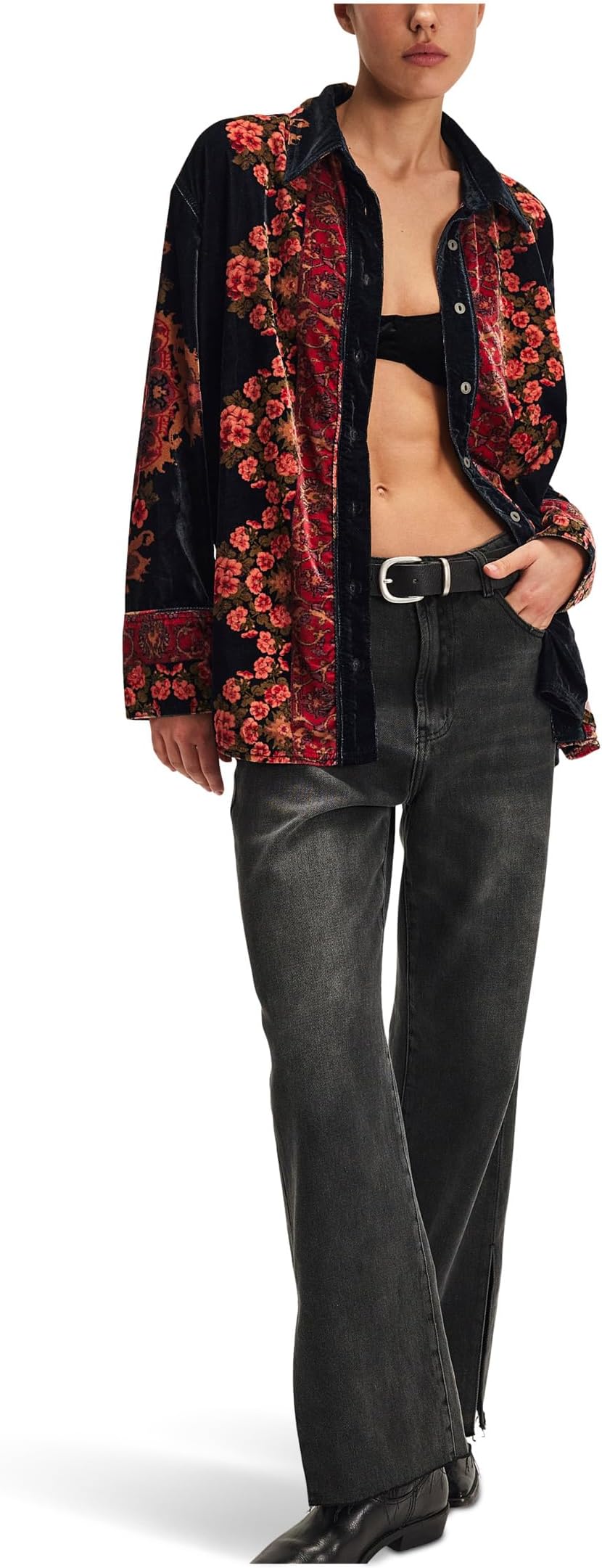 

Женский бархатный топ We The Free One Night Free People, Night Owl Combo