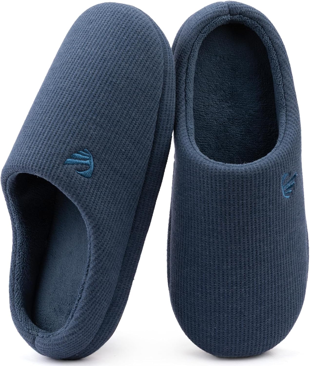 

Мужские домашние тапочки ULTRAIDEAS с комфортной пенной стелькой с эффектом памяти, противоскользящие, темно-синий