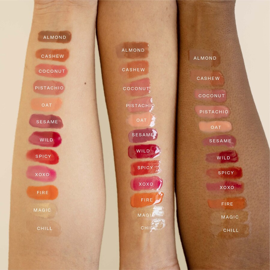 Увлажняющее нелипкое масло для губ ShineOn Lip Jelly Tower 28 Beauty, 0.13 oz/3.9 mL, Almond — фото 3