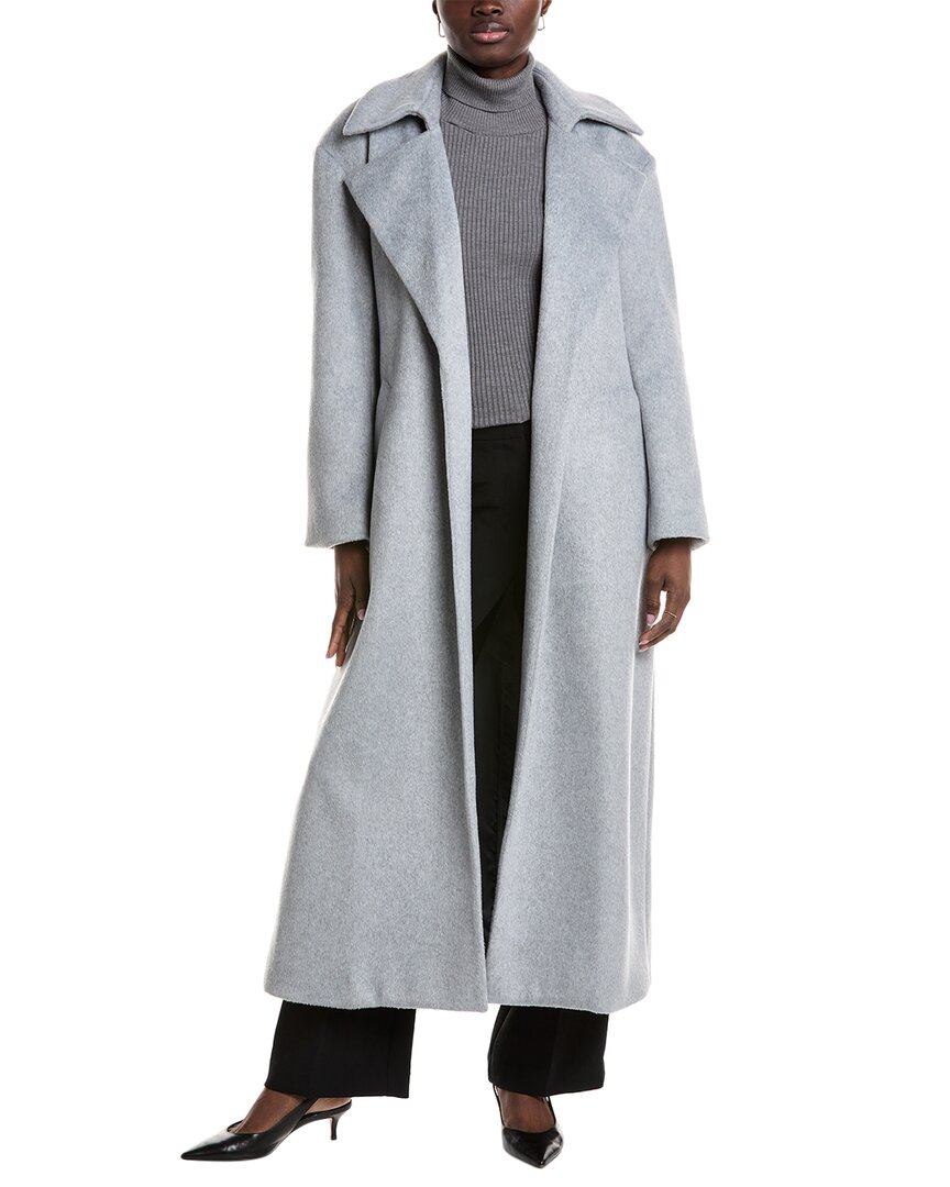 

Тренч Kenneth Cole Brushed, серый