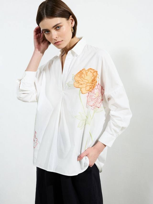 

Хлопковая рубашка Cambria Popover French Connection