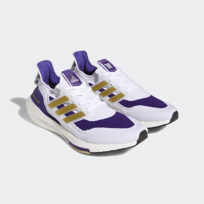 Мужские кроссовки Adidas Ultraboost 21, белый/золотой — фото 2