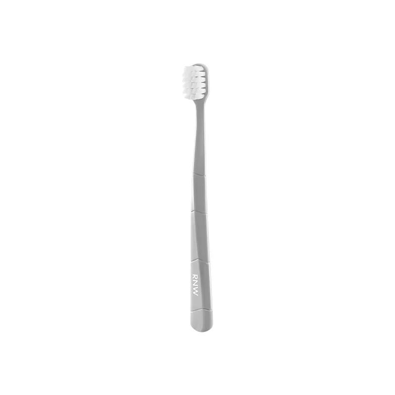 RNW Ультрамягкая зубная щетка для защиты десен, 4 шт, Large Head Gray Toothbrush