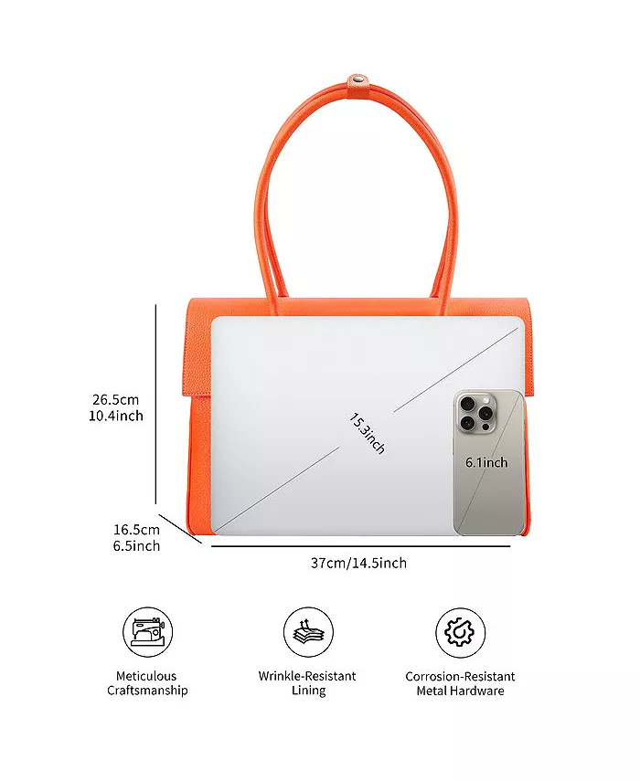 

Женская сумка Jolene L через плечо, деловая сумка-портфель с откидной крышкой Victoria Hyde Victoria Hyde London, оранжевый