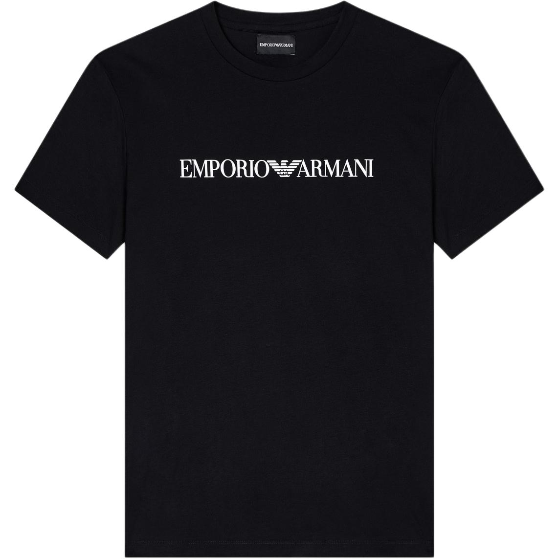 

Футболка с принтом логотипа EMPORIO ARMANI, черный