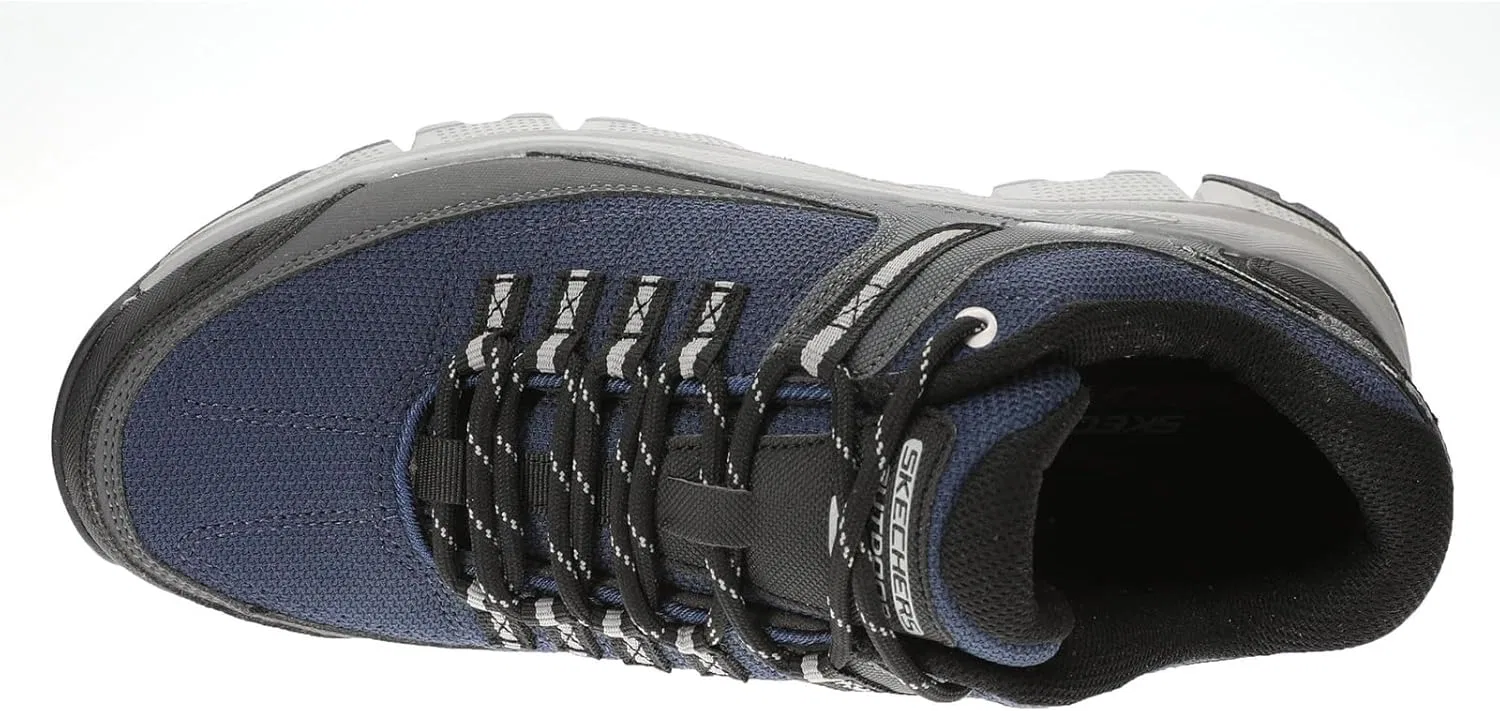 Кроссовки Skechers Men's Summits At Upper Draft Trainers, Navy Synthetic Mesh Gray Trim — фото 3