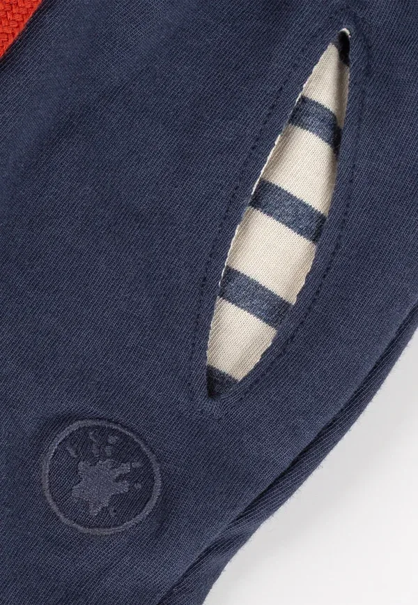 Штаны спортивные Bermuda ahoi little pirate tracksuit bottoms Sigikid, темно-синие — фото 4
