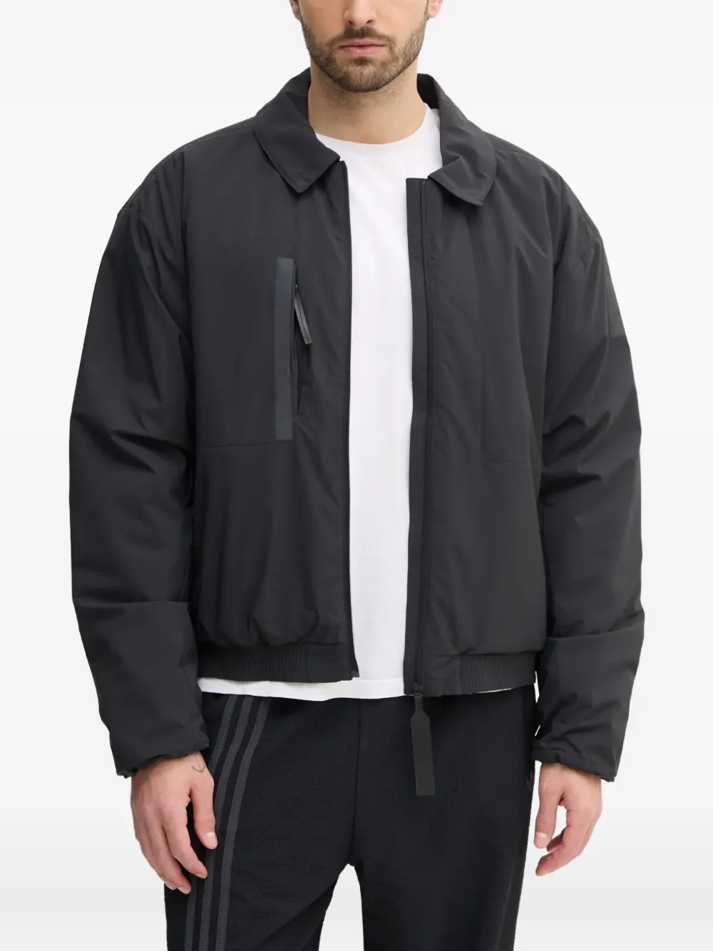 

Куртка с тремя полосками Adidas, черный
