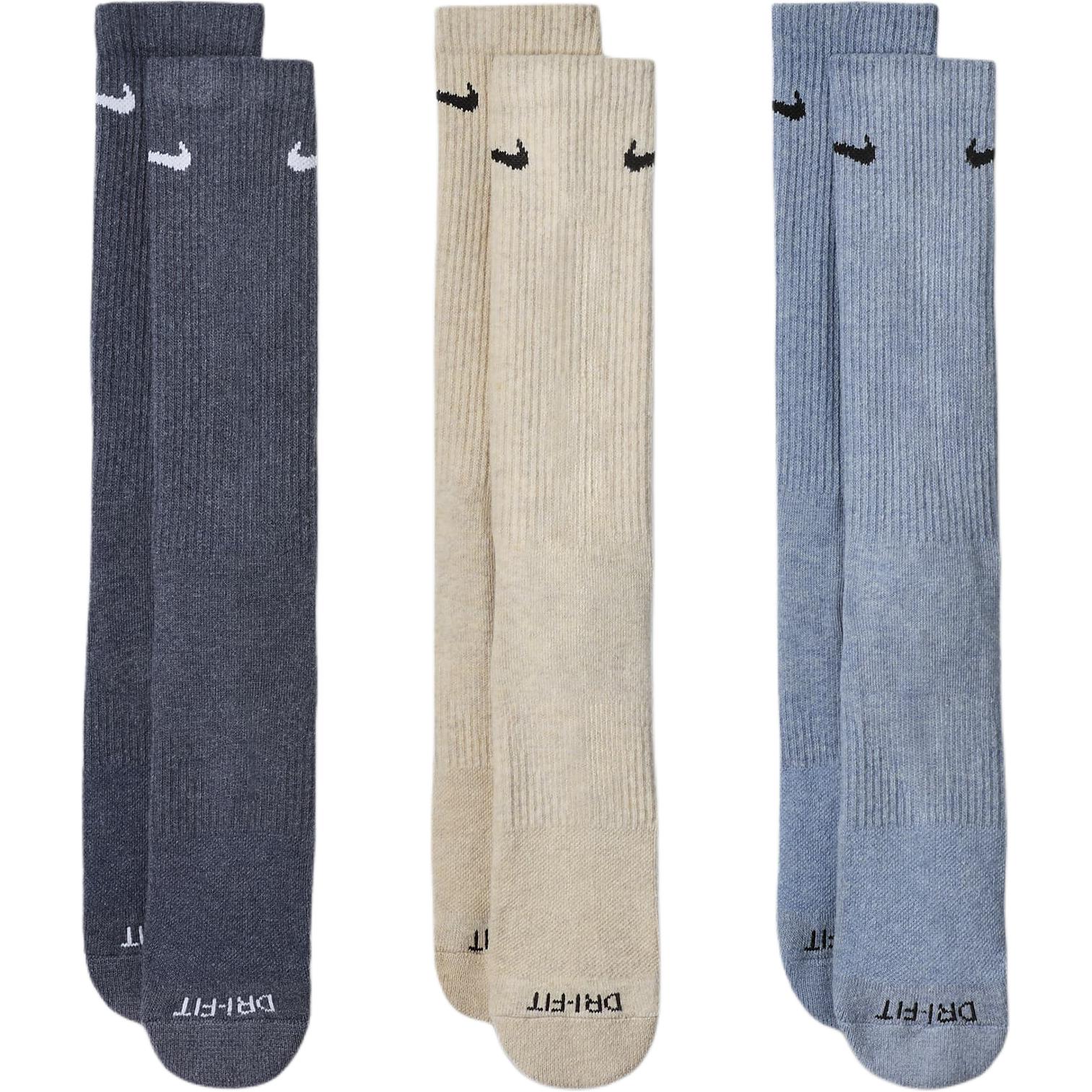 

Низкие носки унисекс набор из 3 пар Nike, бежевый