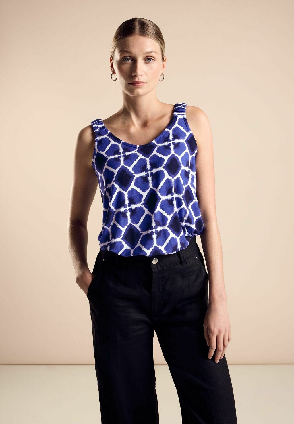 

Топ MIT PRINT Street One, синий