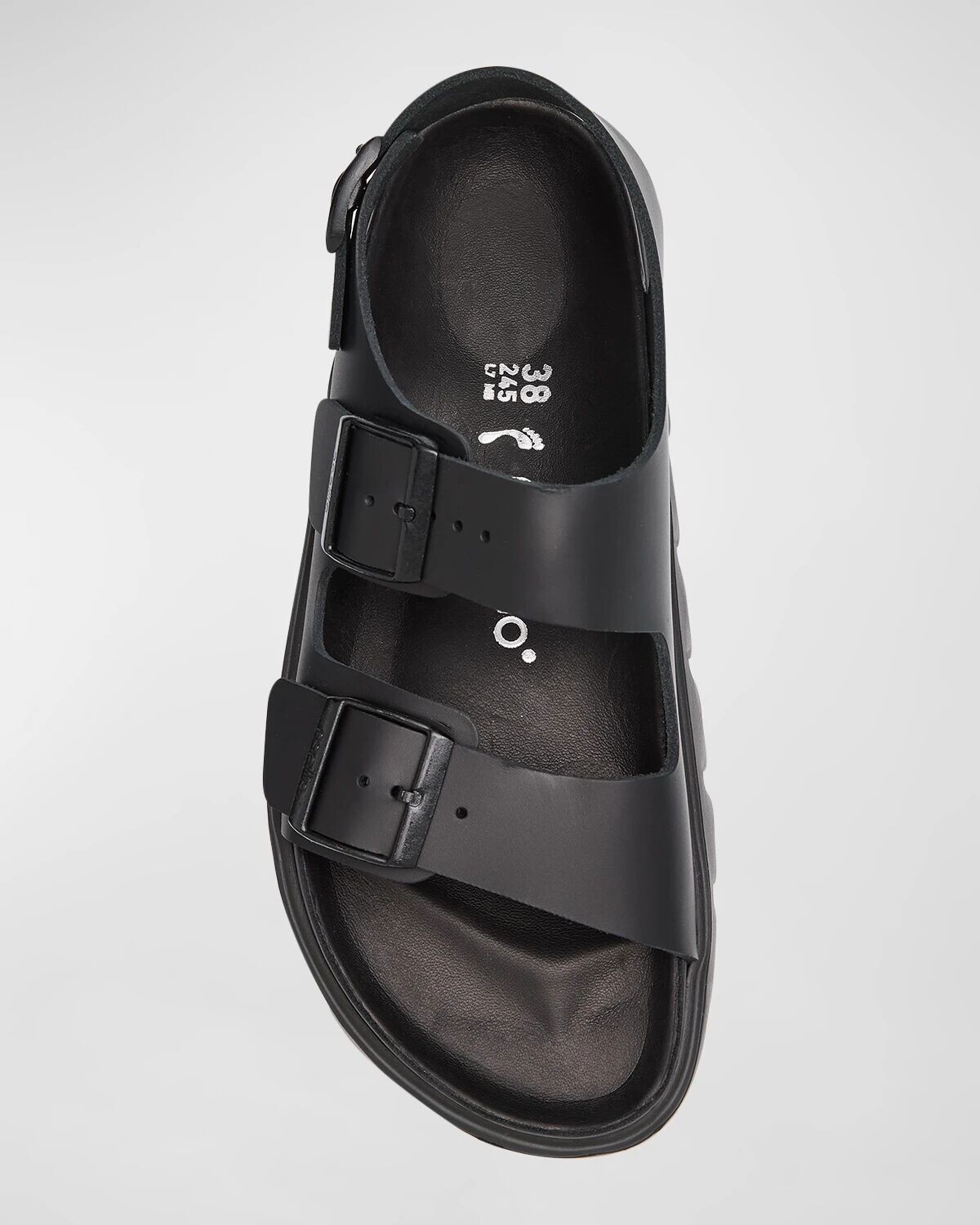 Сандалии Milano из изысканной кожи на массивной пятке BIRKENSTOCK, цвет Black — фото 4